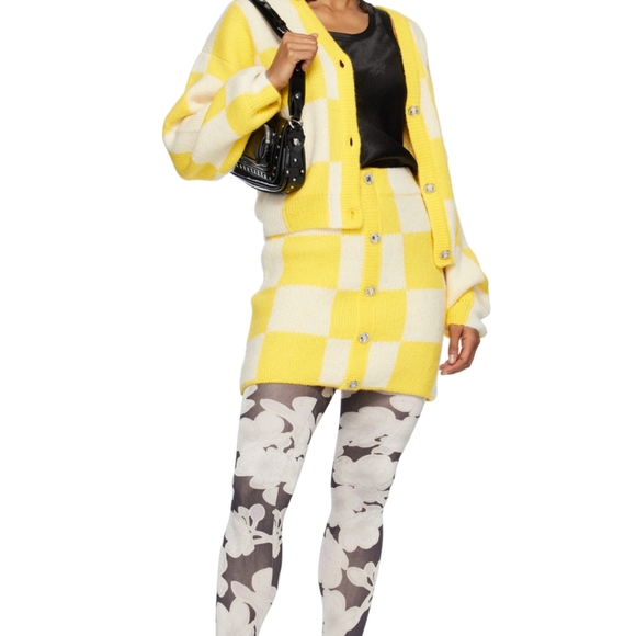 Stine goya yellow checker cardigan - Picture 8 of 8